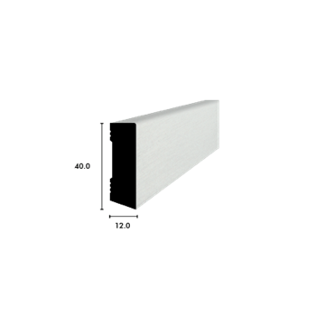 aquilex 1000 dropoard 40/12/12mm, 2.63lfm Aluminiumoptik, alunox ®