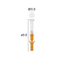 SCREASY – TX 15-Antrieb-Schraube mit Dübel, 3.5x45mm, weiss inkl. Bit und Bohrer (500 Stk/Pack)