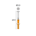 SCREASY – TX 15-Antrieb-Schraube mit Dübel, 3.5x45mm, vernickelt inkl. Bit und Bohrer (500 Stk/Pack)