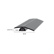 CAVUM flex Ausgleichsprofil 3.9-7.9mm edelstahl optik eloxiert